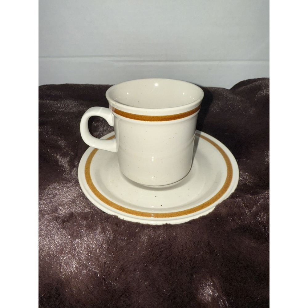 Old Brook Collection Stoneware Japan 2 Piece Set 1 Cup 1 Saucer VGUC